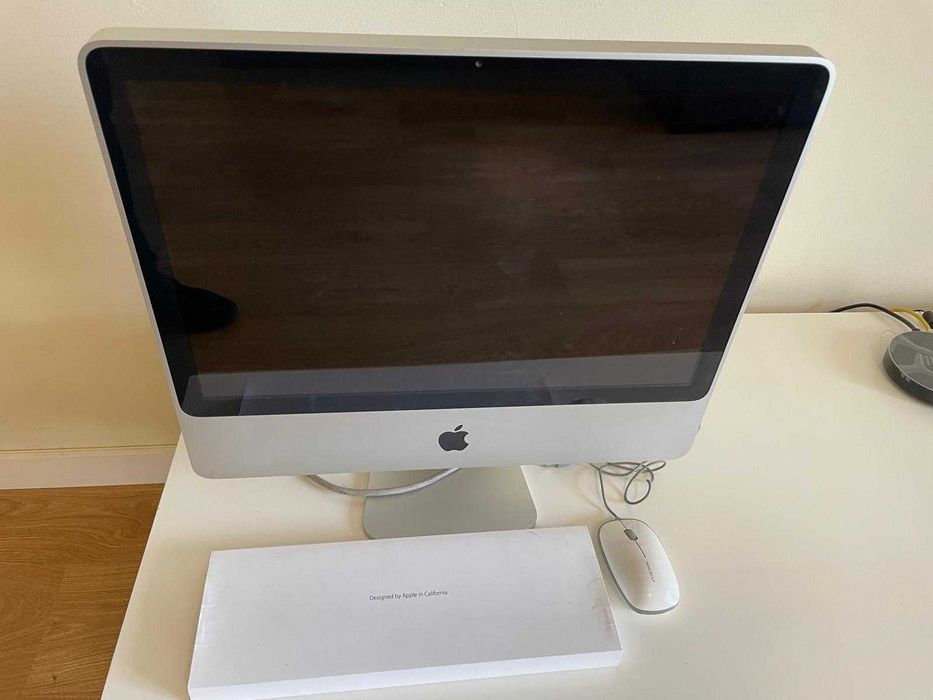 IMAC de 20 polegadas, branco, usado e teclado novo456003174595317761