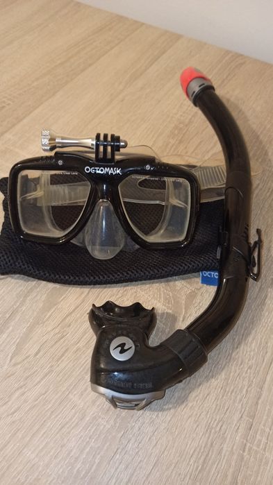 Óculos Octomask (go pro) + Tubo Mergulho