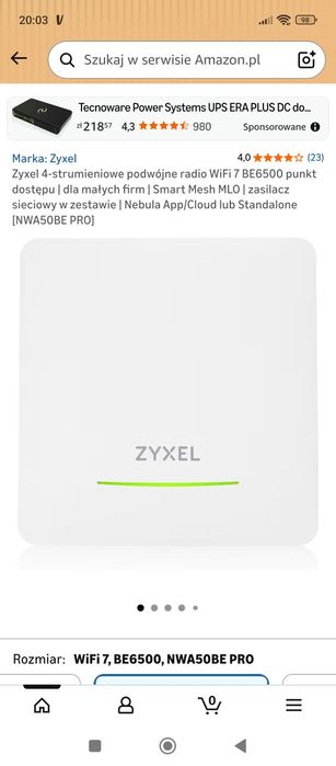 Zyxel wifi 7nowy