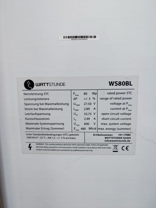 Панель Watrstunde WS80BL