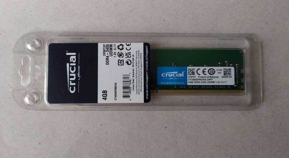 Оперативна памʼять Crucial DDR4-2400 4096MB