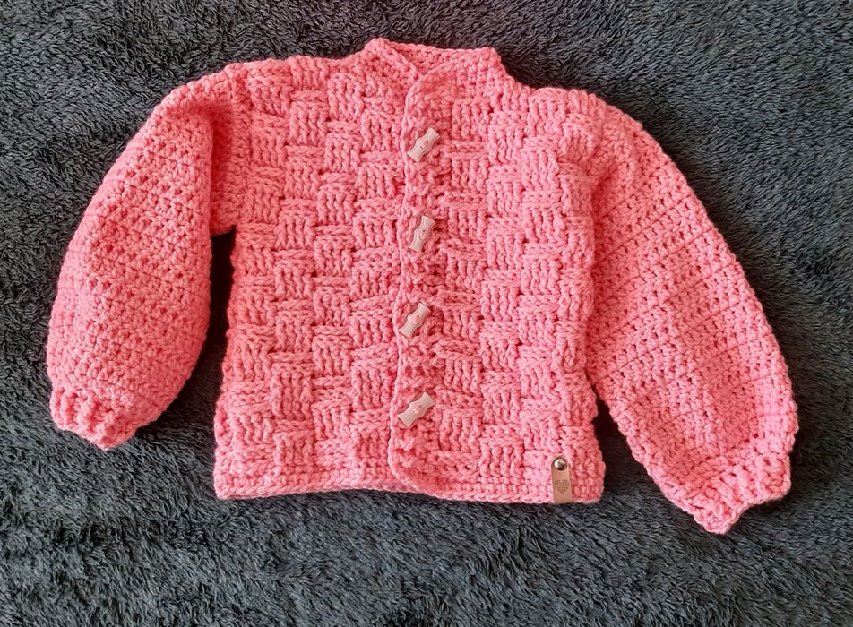 Sweterek handmade 2-3 lata