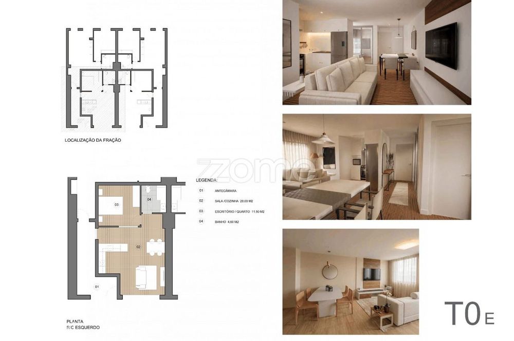 T0+1 Apartment, New and Fully Equipped