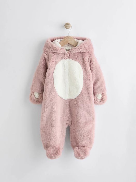 Демісезонний плюшевий комбінезон зайчик Next 12-18 місяців