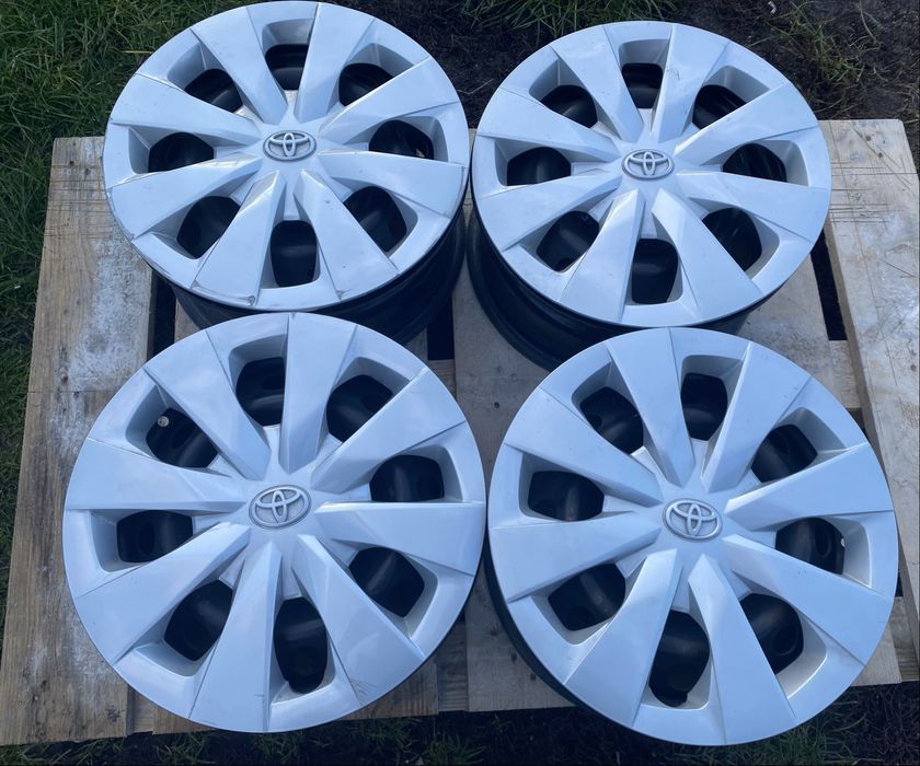 Felgi stalowe z kołpakami Toyota 15’ 5x114.3. Yaris, Auris, Corolla!