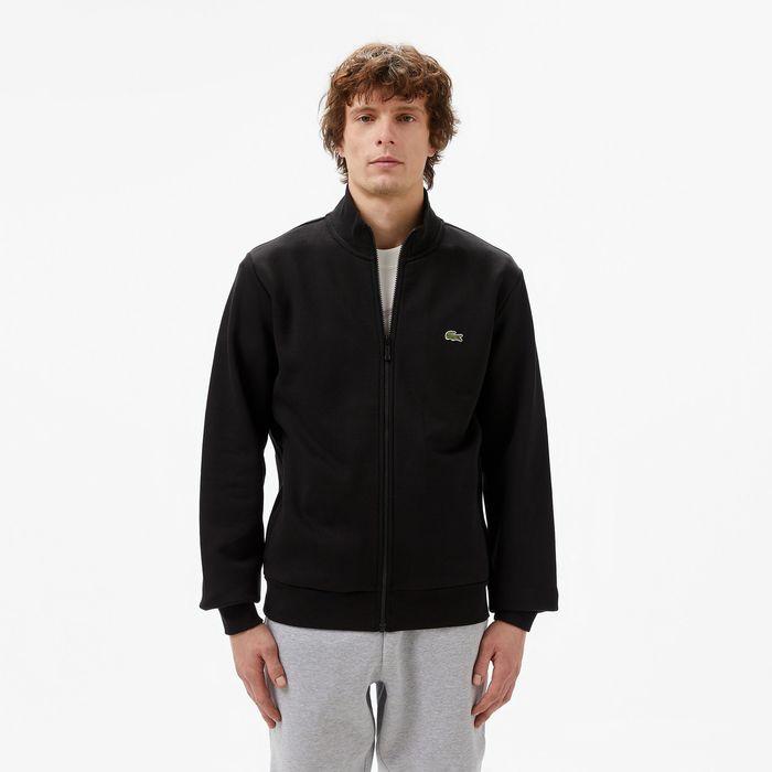 Bluza rozpinana czarna bez kaptura Lacoste M