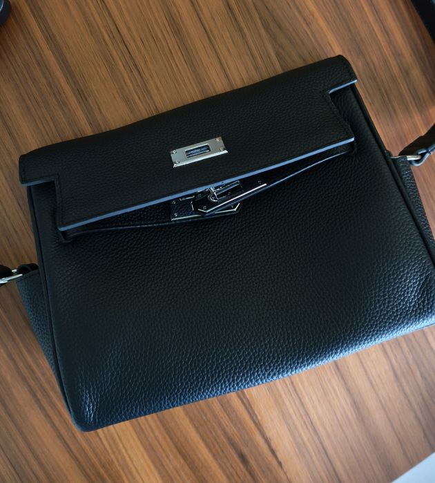 Сумка  Hermes /  Kelly Messenger   24 см в коже  togo