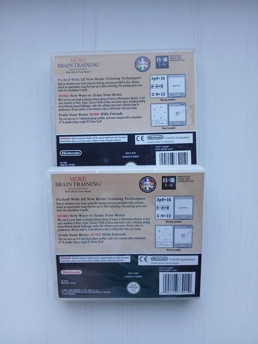 Brain Training + Sight Training Nintendo DS 3DS”