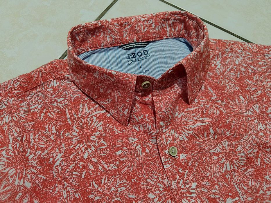 IZOD USA - NOWA! Koszula Męska krótki rękaw rozmiar L