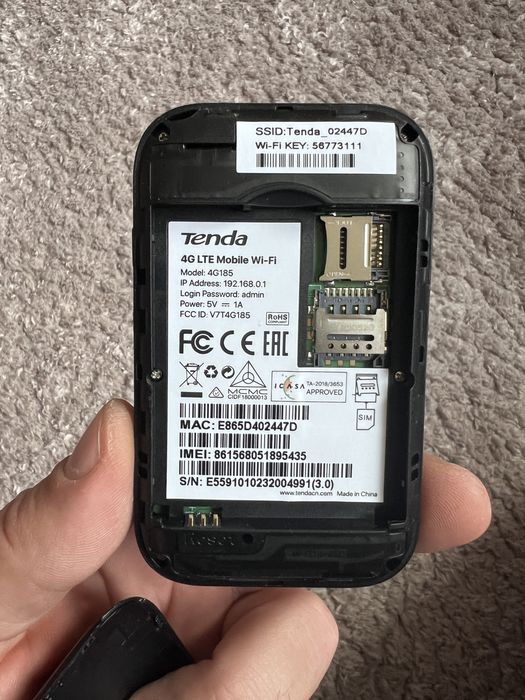 Роутер для sim tenda