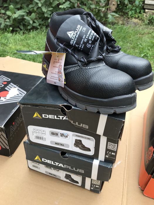 Buty robocze ze skóry Delta Plus/wododporne, wzmocnienie metal rozm.40