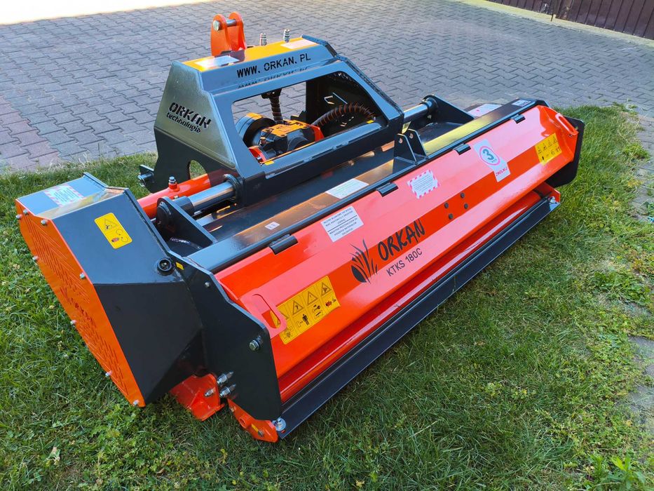 Kosiarka bijakowa mulczer ORKAN KTKS 180 C Puma duży młotek WOM Gratis