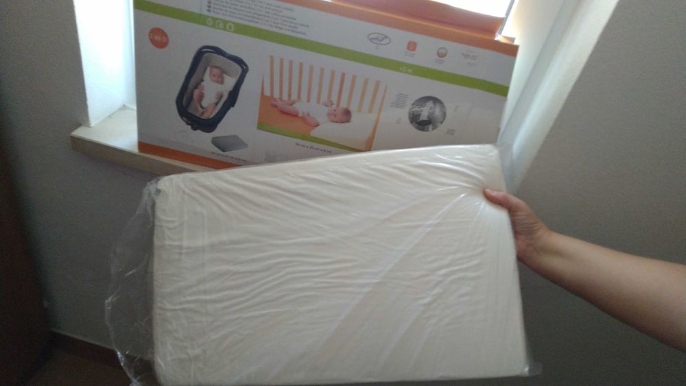 ALMOFADA de descanso ANTI-AFOGAMENTO 2 em 1 para berço e alcofa.