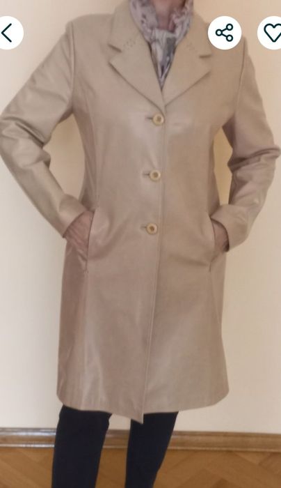 Плащ натуральна шкіра розмір 40