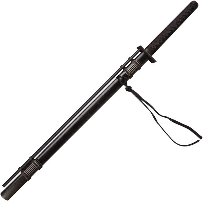 Miecz Katana Ninja Ostry Treningowy Stal 1045 z Dmuchawką D127