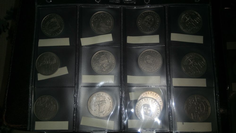 Moedas de escudos, centavos, comemorativas e notas-lote64751143698434121