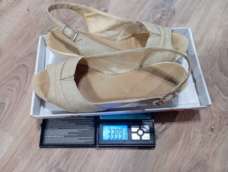 Buty sandały beżowe r. 39 25,5 cm