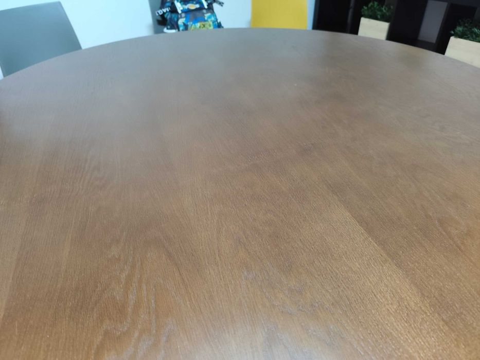 Mesa redonda Madeira, pés metal