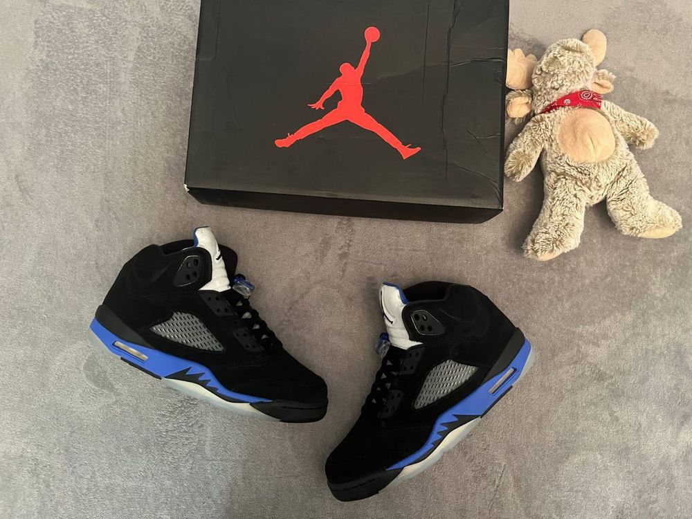 ОРИГІНАЛ Nike Air Jordan 5 Racer Blue Найк Джордан 5 Рейсер Блу Balenc ...