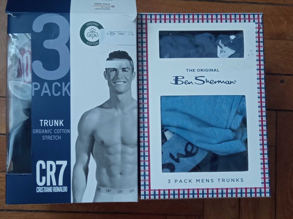 BOKSERKI męskie Cristiano  RONALDO 3 pak  L  czarne  NOWE ORYGINALNE a