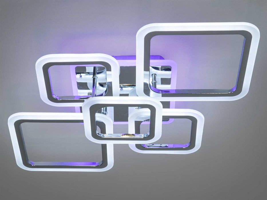 Світлодіодна люстра смарт світильник з пультом, 80W