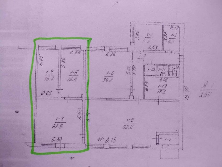 Продам комерційне приміщення  64 м.2  по вул. Волковича 15