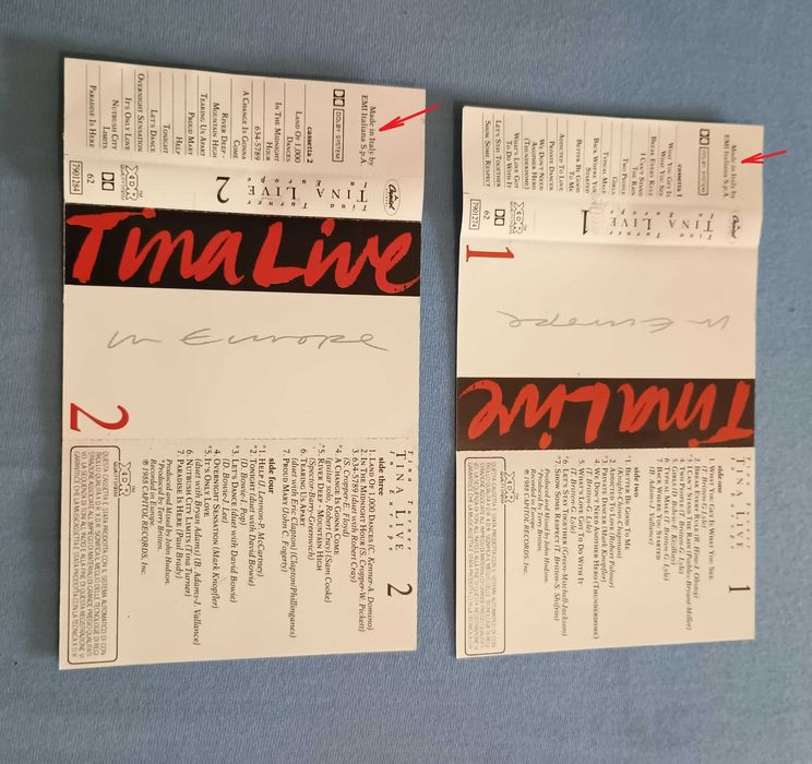 Kaseta magnetofonowa TIna Turner - Live in Europe