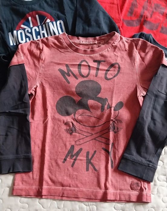 Lote 5 camisolas manga comprida | menino 5/6 anos