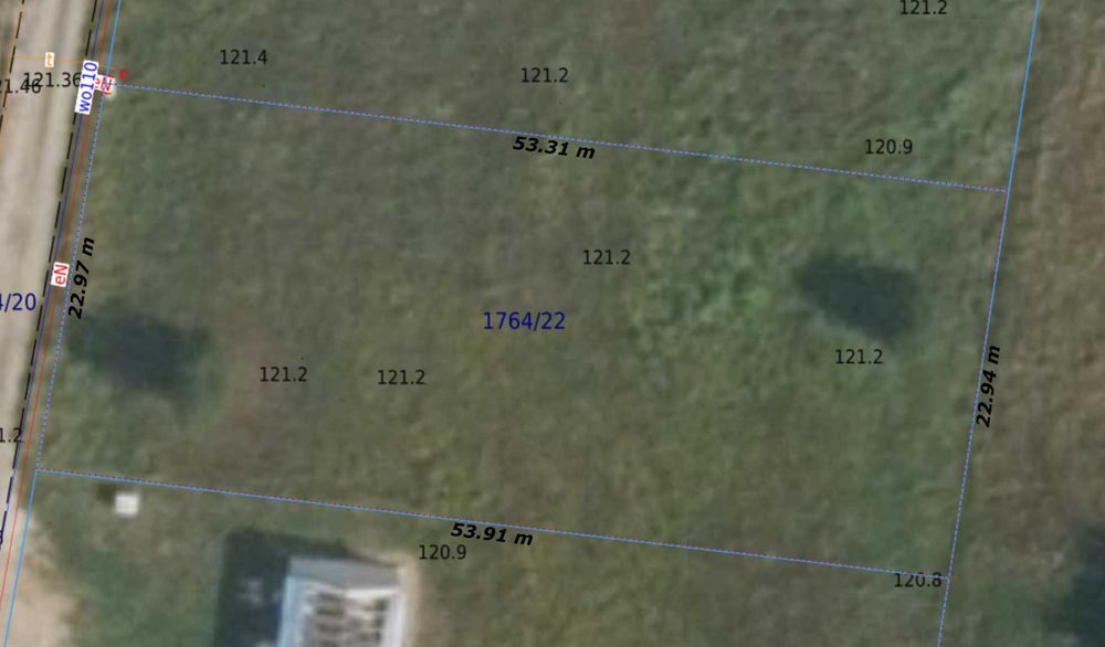 Na sprzedaż działka budowlana - Grzymalin, gm. Miłkowice. 1233 m² - Widok 2