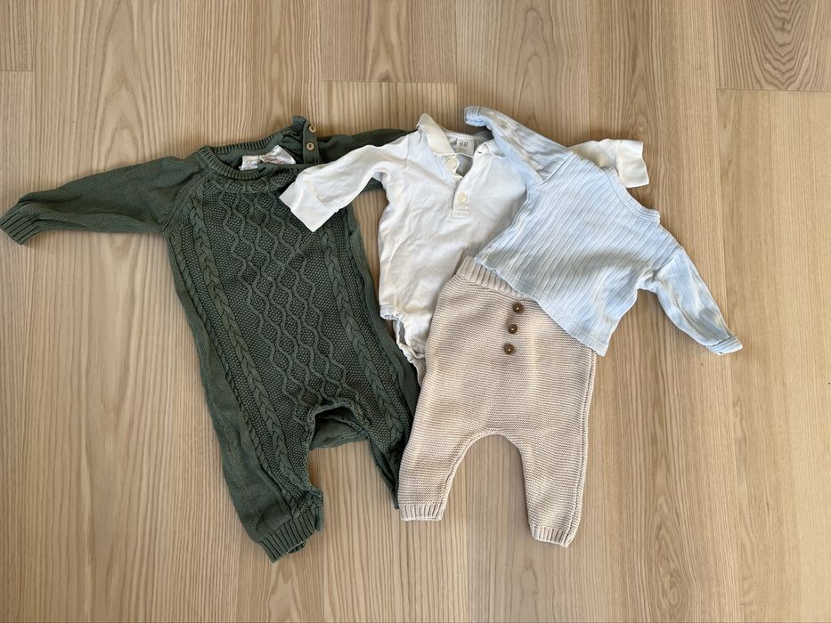 Paka uroczych ubranek niemowlęcych ok 40 sztuk