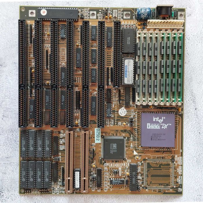 Intel i486 DX 50 + płyta główna SIS 85C460 + 8 MB RAM | Retro PC 486
