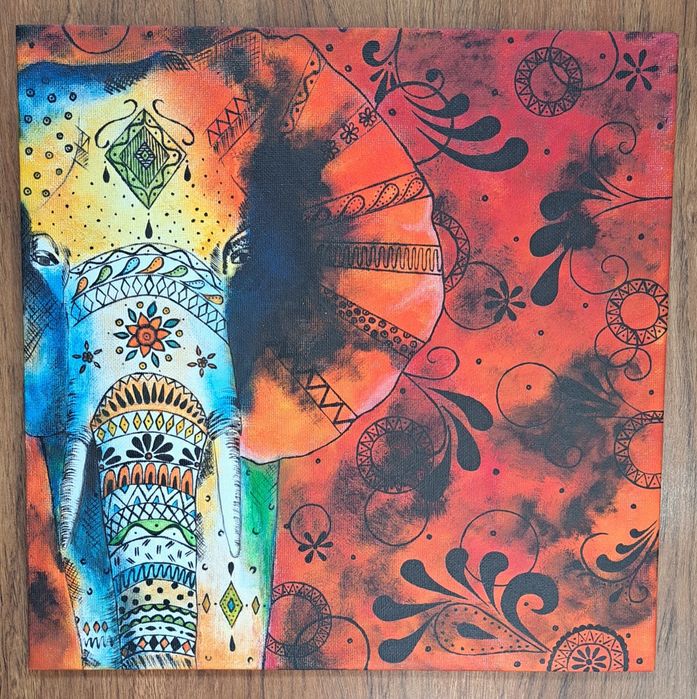 Obraz malowany farbami akrylowymi