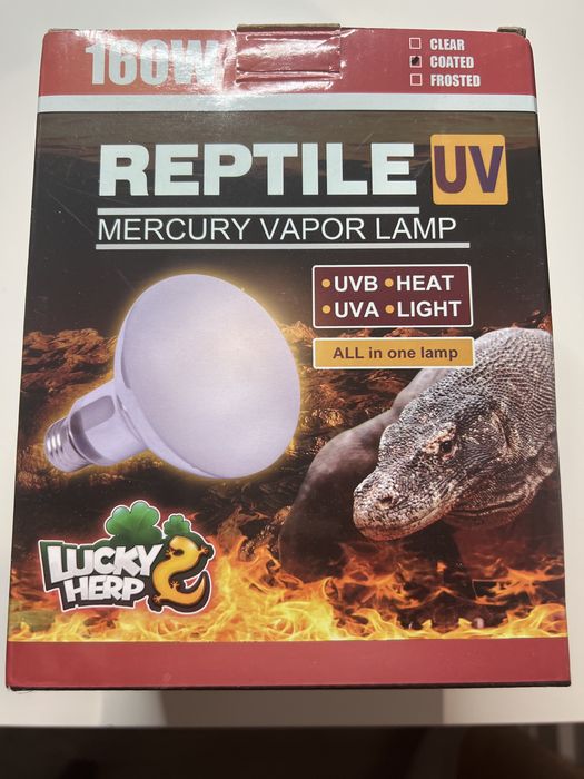 Żarówka Reptile UV 160W dla gadów