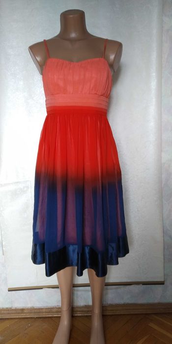 Сарафан платье NEW LOOK градиент  12 шелк 100% новое