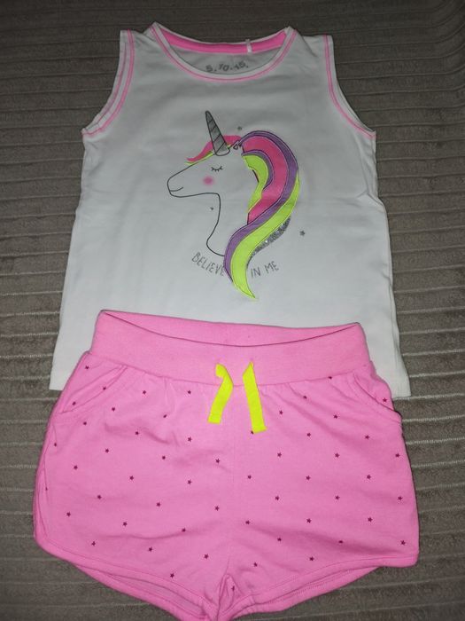 Zestaw dziewczęcy 98 104 jednorożec różowy