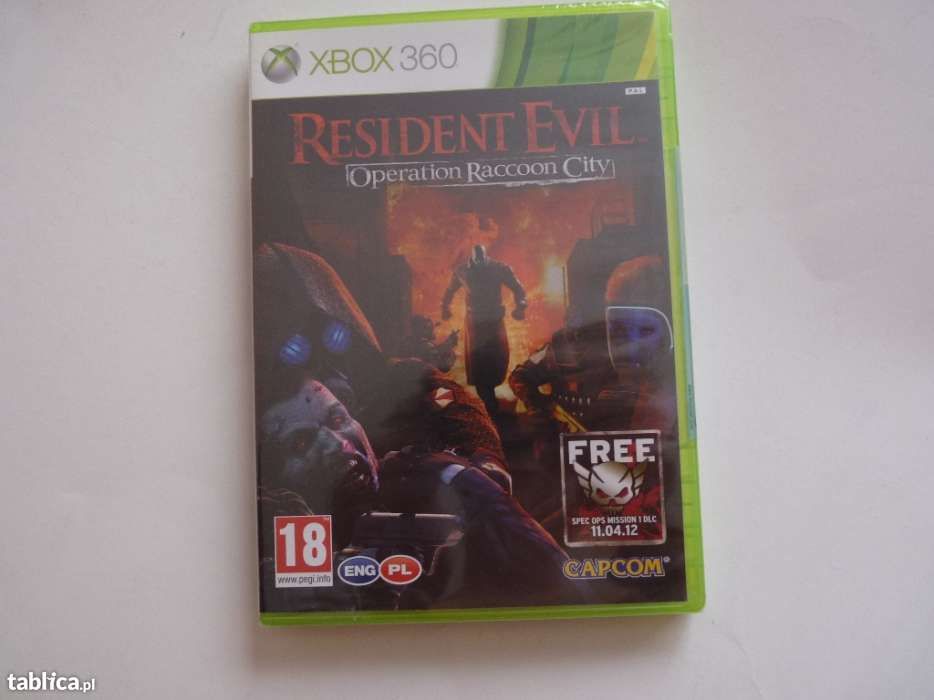gra RESIDENT EVIL operation RACCOON city xbox 360 nowa