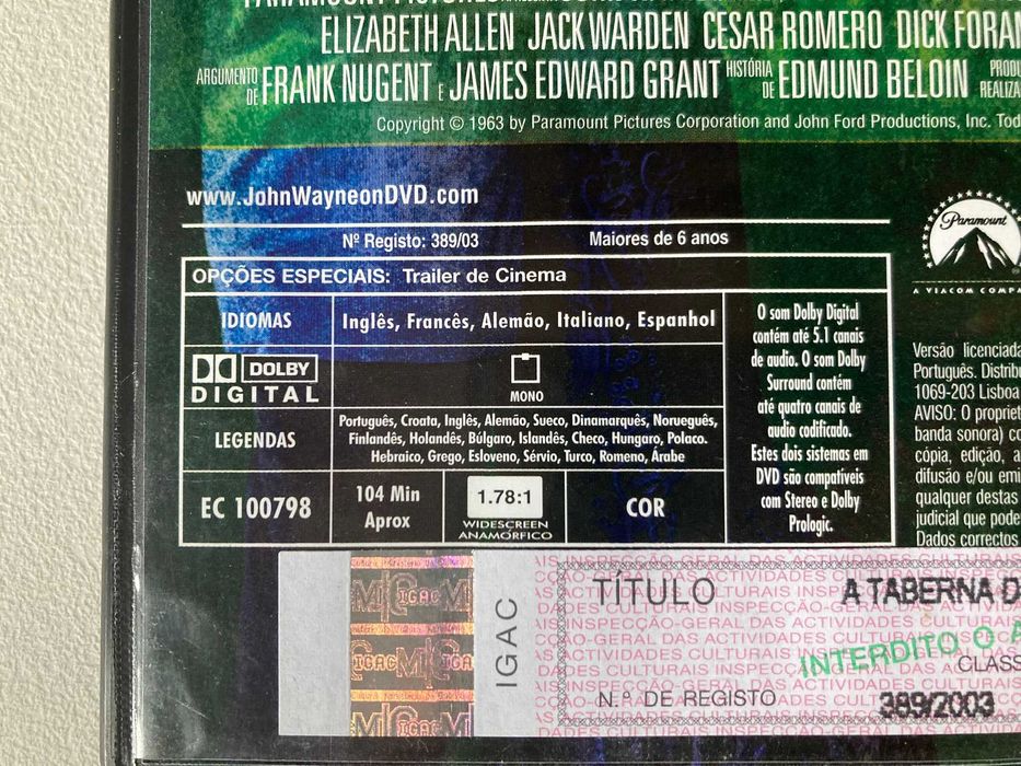 [DVD] A Taberna do Irlandês (Donovan's Reef)