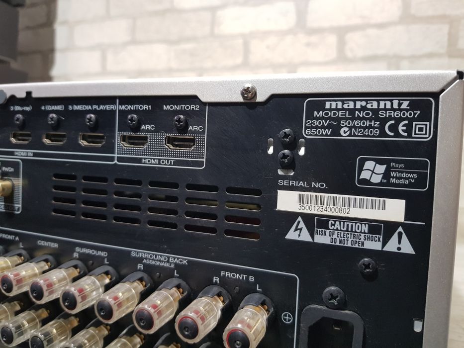 Пульт!7.2AV Ресивер Marantz SR6007,HDMI USB 4K AirPlay 190Вт б/у з Нім