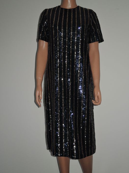 Śliczna cekinowa sukienka na wesele  imprezowa  36/38