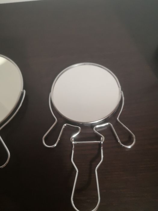 Espelho redondo dupla face c/apoio64584712912641122