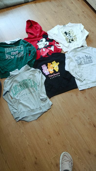 Zestaw bluz 140/146 dla dziewczynki