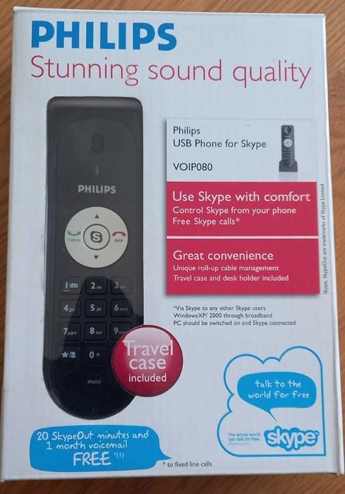 telefon USB, Philips VOIP080 (skype)