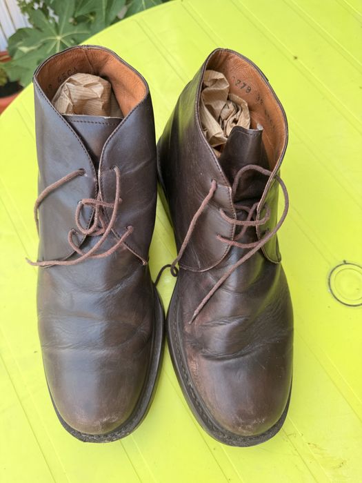 Botas / Botins Camper "The Original's Club" em Pele Castanha – Tamanho 45
