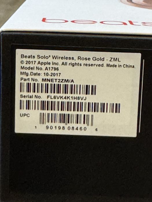 Beats Solo 3 Wireless Rose Gold Słuchawki Bezprzewodowe Różowe Złoto B