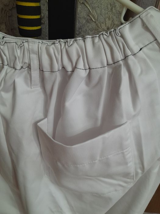 Штани медичні, білі,батали