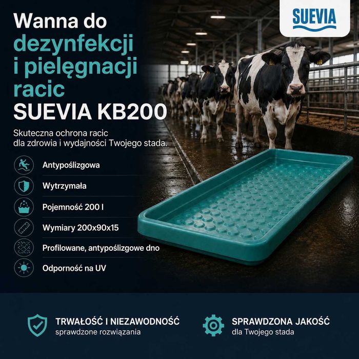 Wanna kuweta do dezynfekcji racic, kąpieli racic SUEVIA
