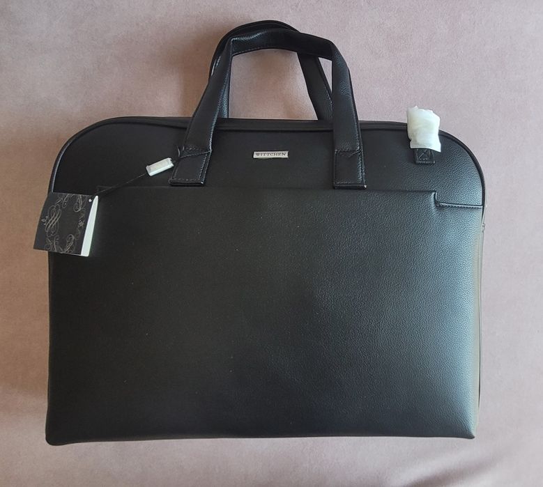 Męska torba z kieszenią na laptopa 15’’ czarna Wittchen