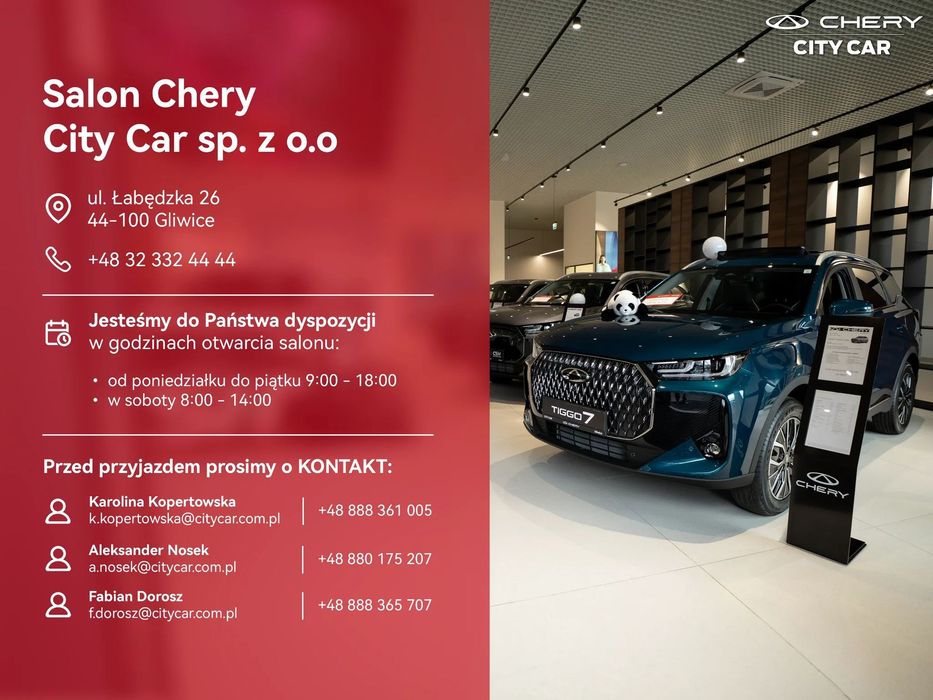 Chery Tiggo 8 Tiggo 8 Benzyna | PODGRZEWANE FOTELE | 2025 | Zadzwoń |