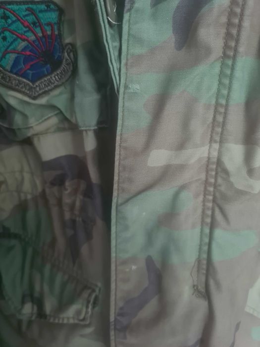 Kurtka m65 woodland Large Regular obszyta