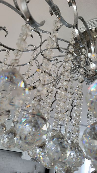 Duża lampa glamour